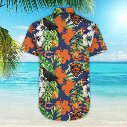 Chicago Bears Nfl Hawaiian Shirt_Hawaiian Shirt Gift, Christmas Gift