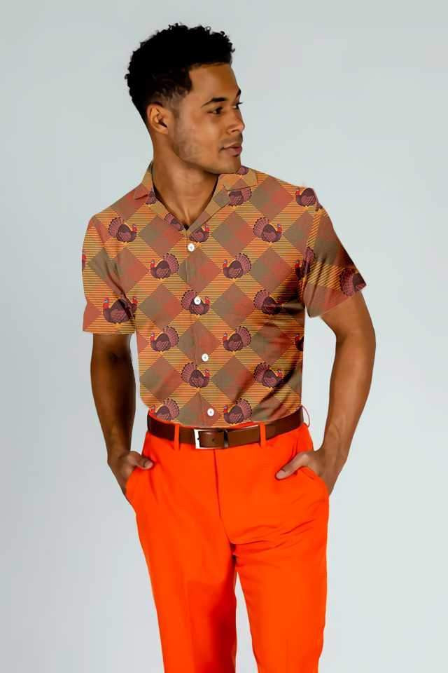 Pretty Turkey For Holiday Thanksgiving Léine Haváís, Bronntanas Léine Haváíais, Bronntanas Nollag