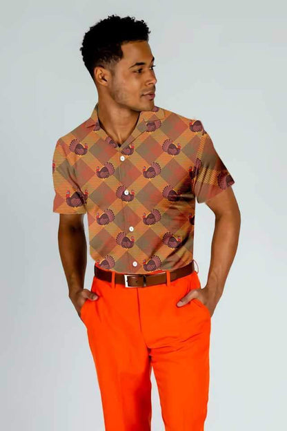 Pretty Turkey For Holiday Thanksgiving Léine Haváís, Bronntanas Léine Haváíais, Bronntanas Nollag