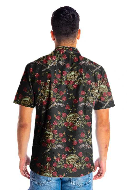Vibrant King Of Pirates In Crown Hawaiian Shirt, Hwaiian For Gift