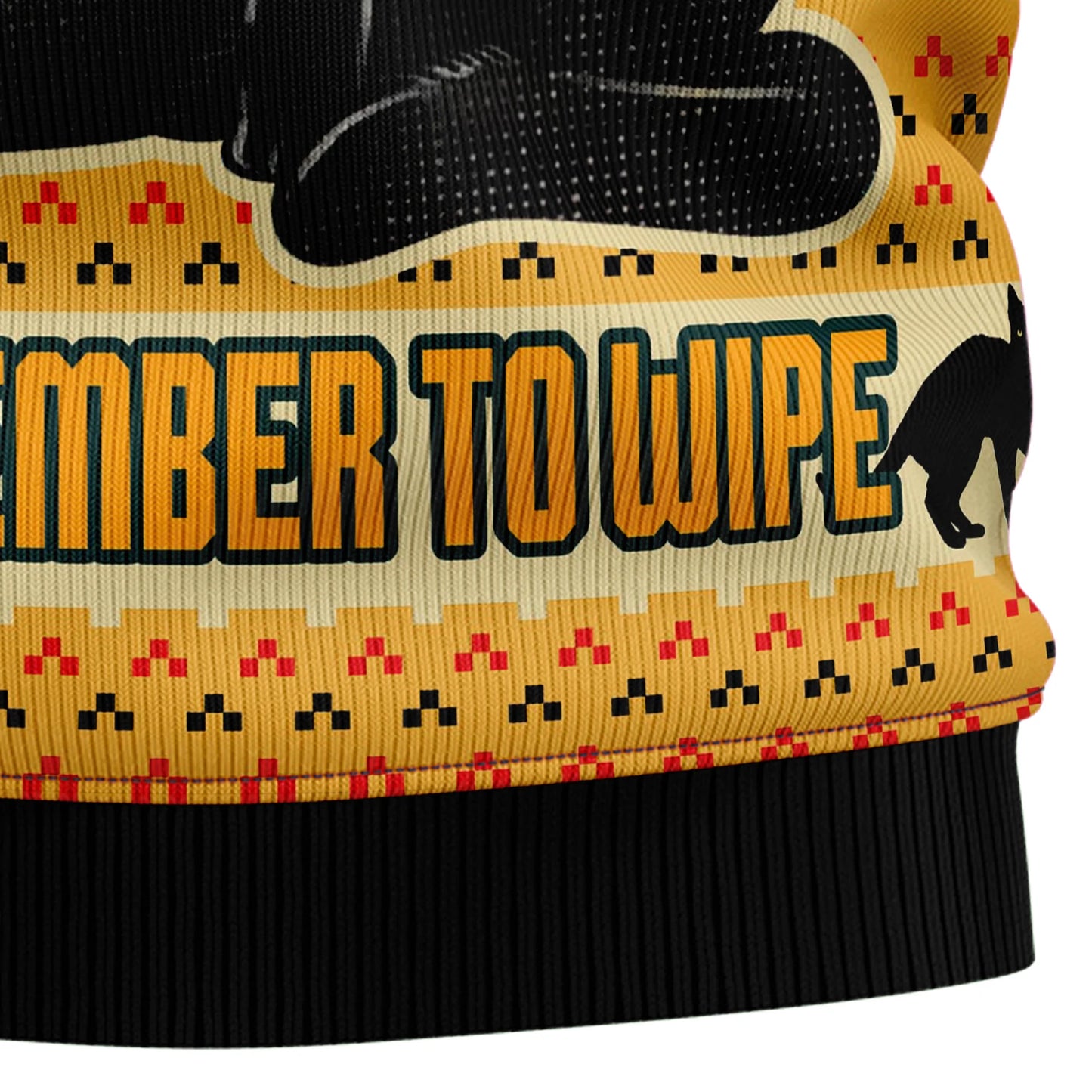 Cat Dubh Geansaí Nollag Gránna , Geansaí Gránna Nollag , Bronntanas Nollag , Bronntanas Nollag 2024