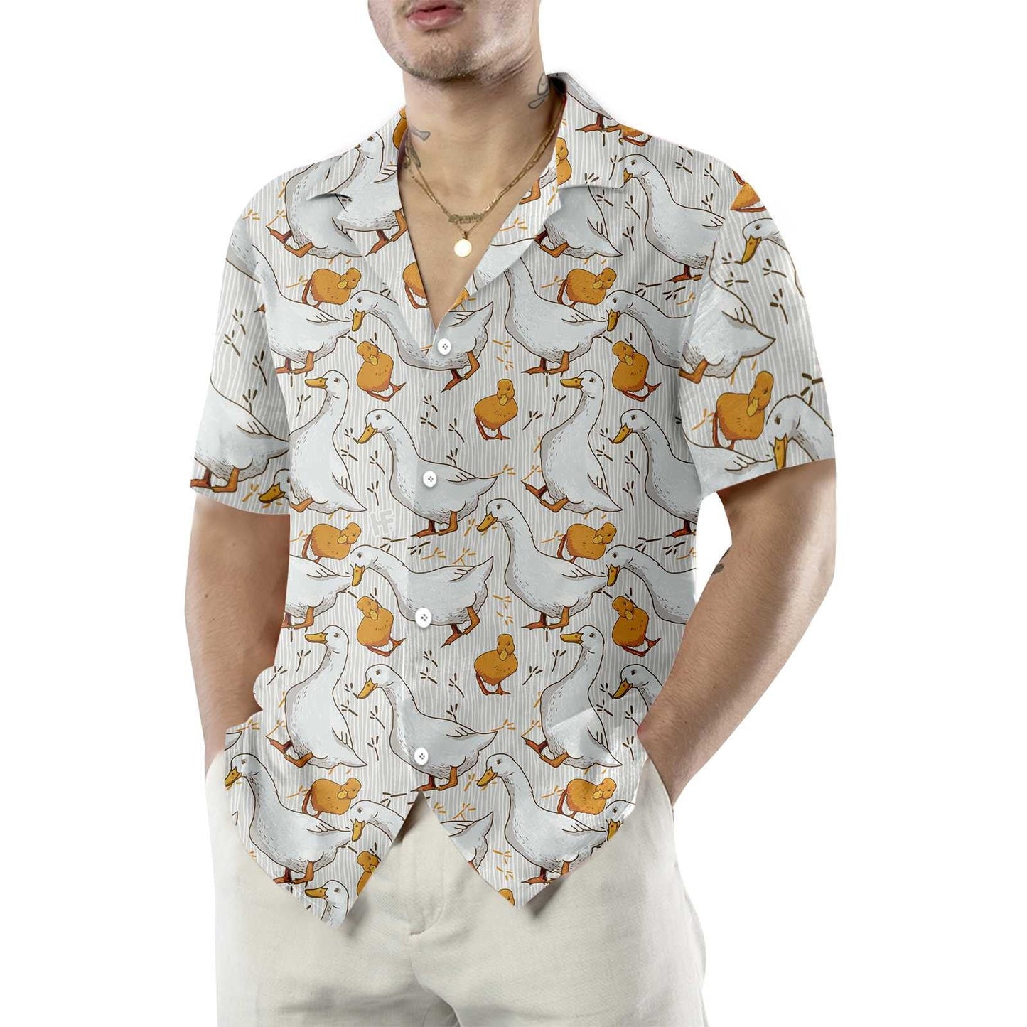 Lacha Cartún Dearaidh Buí Agus Bán Léine Haváís, Haváis Do Bhronntanais