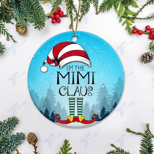 Christmas I'm Mimi Claus Ornament, Christmas Gift, Christmas Decoration