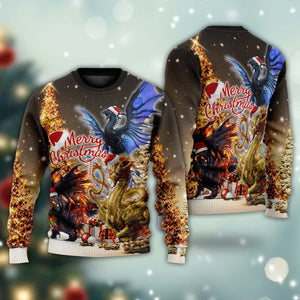 Dragon Merry Christmas Stronger Bright Ugly Christmas Sweater, Christmas Gift, Gift Christmas 2024