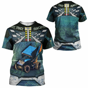 3D Dirt Track Racing Tshirt Hoodie Apparel