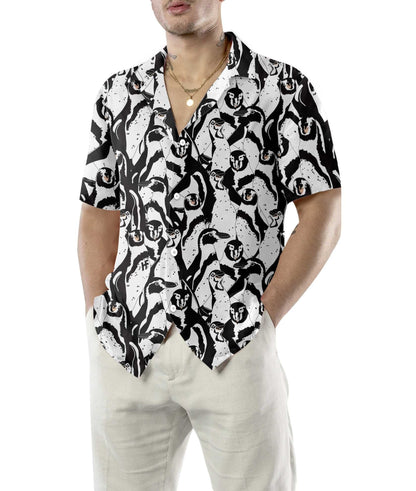 Dearadh Penguin Dubh Agus Bán Léine Haváís, Bronntanas Léine Haváíais, Bronntanas Nollag