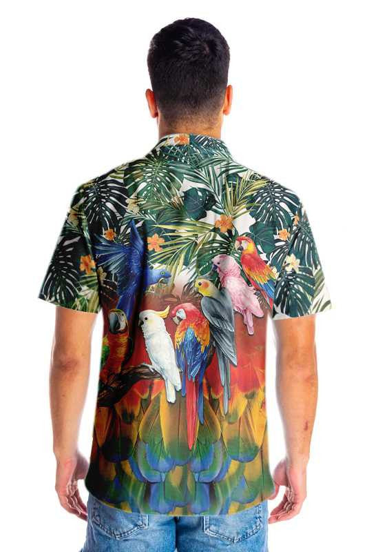 Bird Species Tropical Parrot Birds Hawaiian Shirt, Hawaiian For Gift