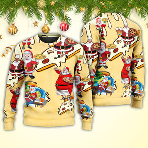 Christmas Santa Eating Pizza. It's Yummy Ugly Christmas Sweater, Christmas Gift, Gift Christmas 2024