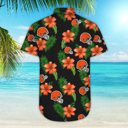 Cleveland Browns Hawaiian Shirt â€“ Dnstyles_Hawaiian Shirt Gift, Christmas Gift