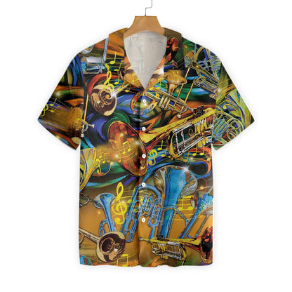 Cool Musical Instrument Saxophone Hawaiian Shirt,Hawaiian Shirt Gift, Christmas Gift