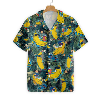 Dearadh Greannmhar Chill Trópaiceach Banana Léine Haváís, Bronntanas Léine Haváise, Bronntanas Nollag