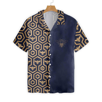 Dearadh Heicseagán Clasaiceach Hive Bee Hive Léine Haváís, haváís le haghaidh bronntanais