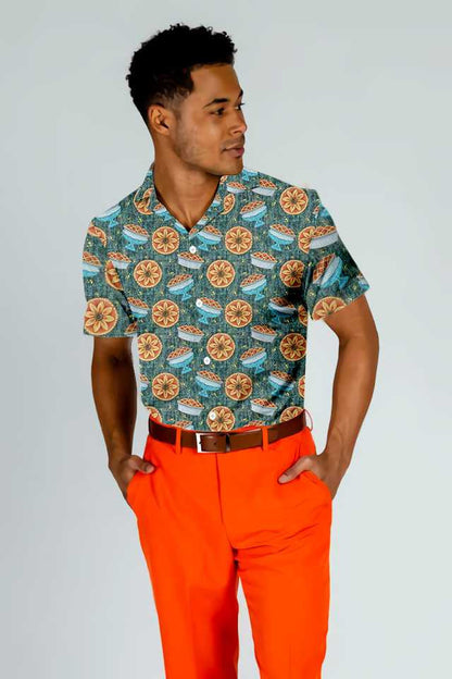 Cúlra Cian Dorcha Buíochas Dearaidh Píosa an Fhómhair Léine Haváís, Bronntanas Léine Haváíais, Bronntanas Nollag