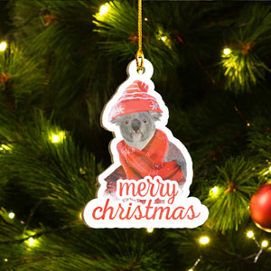 Xmas Koala Ornaments Set, Merry Christmas Ornaments Set, Funny Christmas Ornaments Family Gift Idea For Koala Lover