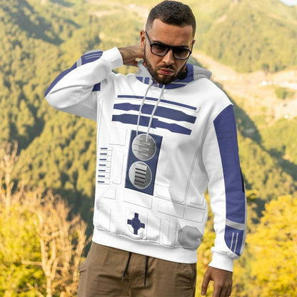 3D R2D2 Cosplay Custom Tshirt Hoodie Apparel