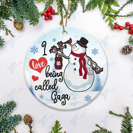 Christmas I Love Being Called Gaga Ornament, Christmas Gift, Christmas Decoration