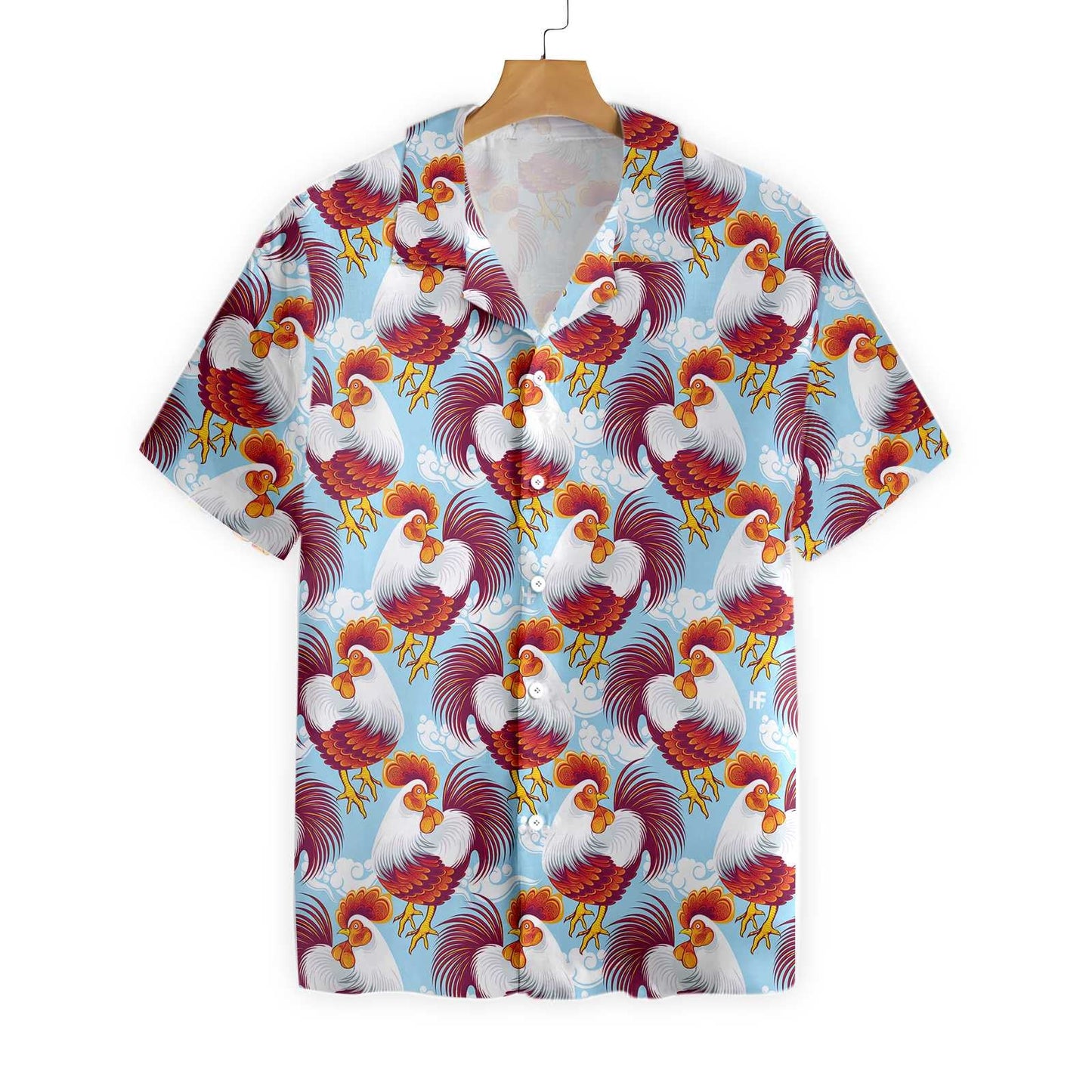 On The Farm Beautiful Chickens Hawaiian Shirt,Hawaiian Shirt Gift, Christmas Gift