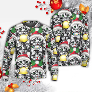 Christmas Meowy Xmas Cat Lover Ugly Christmas Sweater, Christmas Gift, Gift Christmas 2024