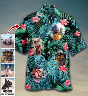 Saddle Brown Native American Wolf Design Hawaiian Shirt,Hawaiian Shirt Gift, Christmas Gift