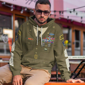 3D US Green Army Custom Tshirt Hoodie Apparel