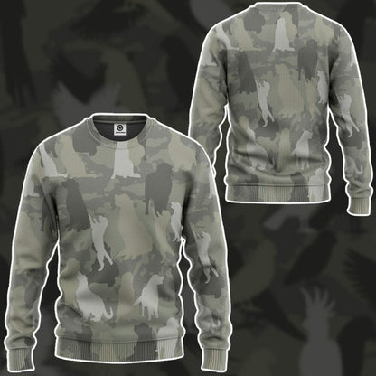 3D Golden Retriever Camo Chustaim Tshirt Éadaí Cochaillín