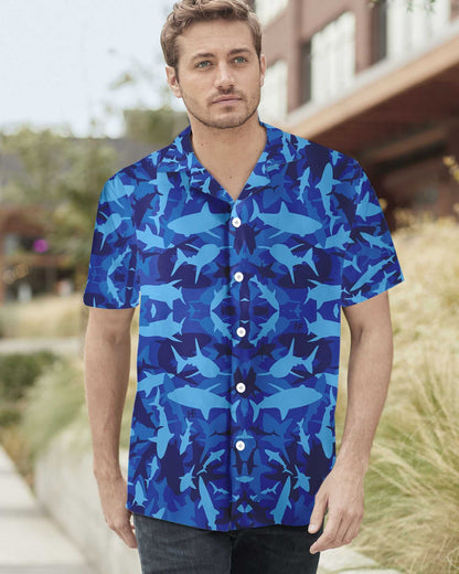 Míleata Le Siorcanna Gorm Dearadh Patrún Camo Léine Haváís, Bronntanas Léine Haváís, Bronntanas Nollag