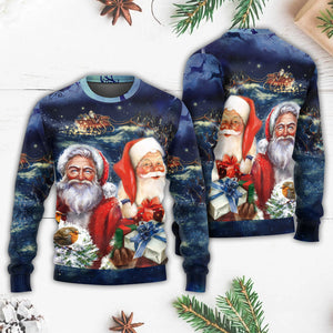 Christmas Santa Claus Snow Ugly Christmas Sweater, Christmas Gift, Gift Christmas 2024