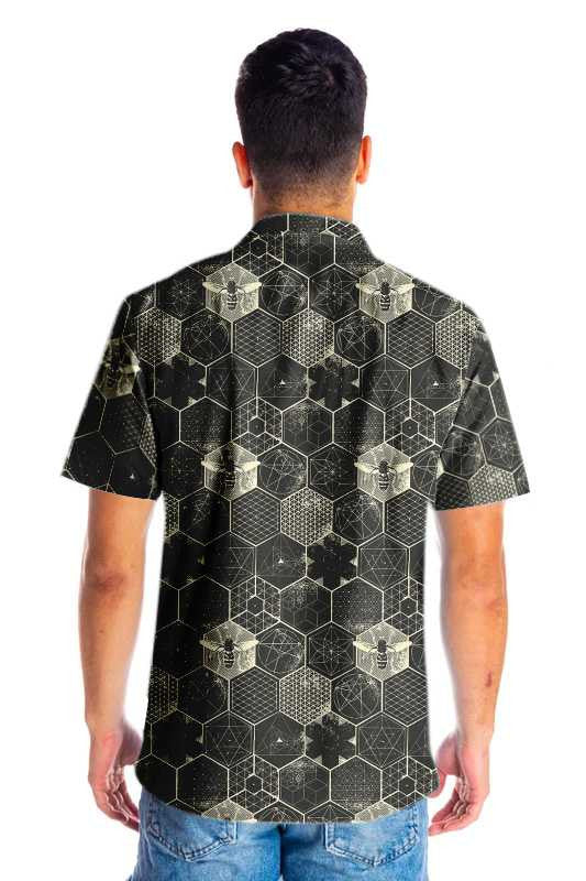 Black And Grey The Honeycomb Conjecture Hawaiian Shirt, Hawaiian For Gift