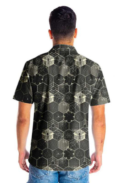 Black And Grey The Honeycomb Conjecture Hawaiian Shirt, Hawaiian For Gift