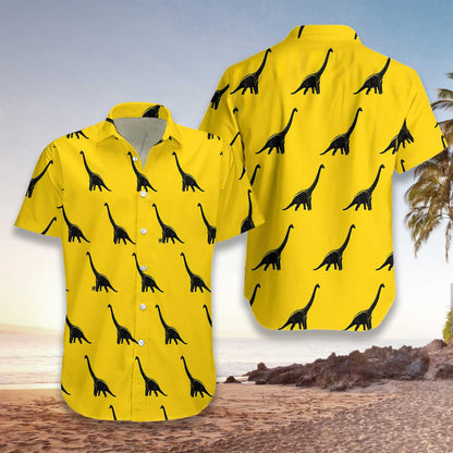 Dineasár Brachiosaurus Ar Léine Haváís Dearadh Buí, Bronntanas Léine Haváíais, Bronntanas Nollag