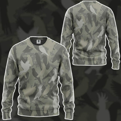 3D Parrot Camo Custom Tshirt Éadaí Hoodie