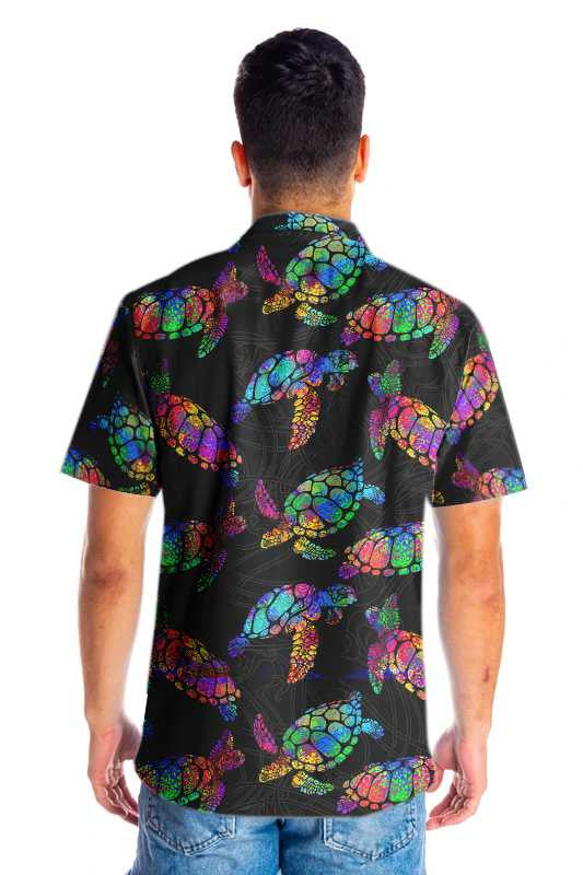 Glorious Boho Style Sea turtle Design Hawaiian Shirt,Hawaiian Shirt Gift, Christmas Gift