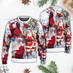 Christmas Santa Claus Is Coming To Town Ugly Christmas Sweater, Christmas Gift, Gift Christmas 2024