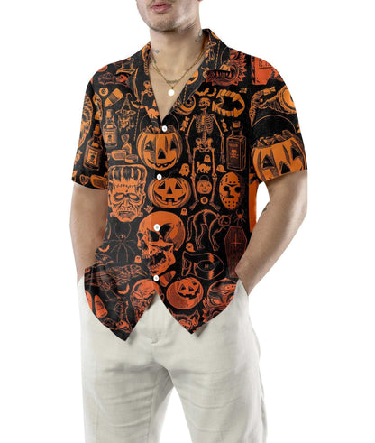 Scary Halloween Monsters Halloween Hawaiian Shirt, Halloween Shirt For Men And Women,Hawaiian Shirt Gift, Christmas Gift