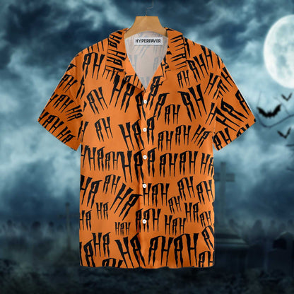 Scary Laugh For Halloween Hawaiian Shirt,Hawaiian Shirt Gift, Christmas Gift