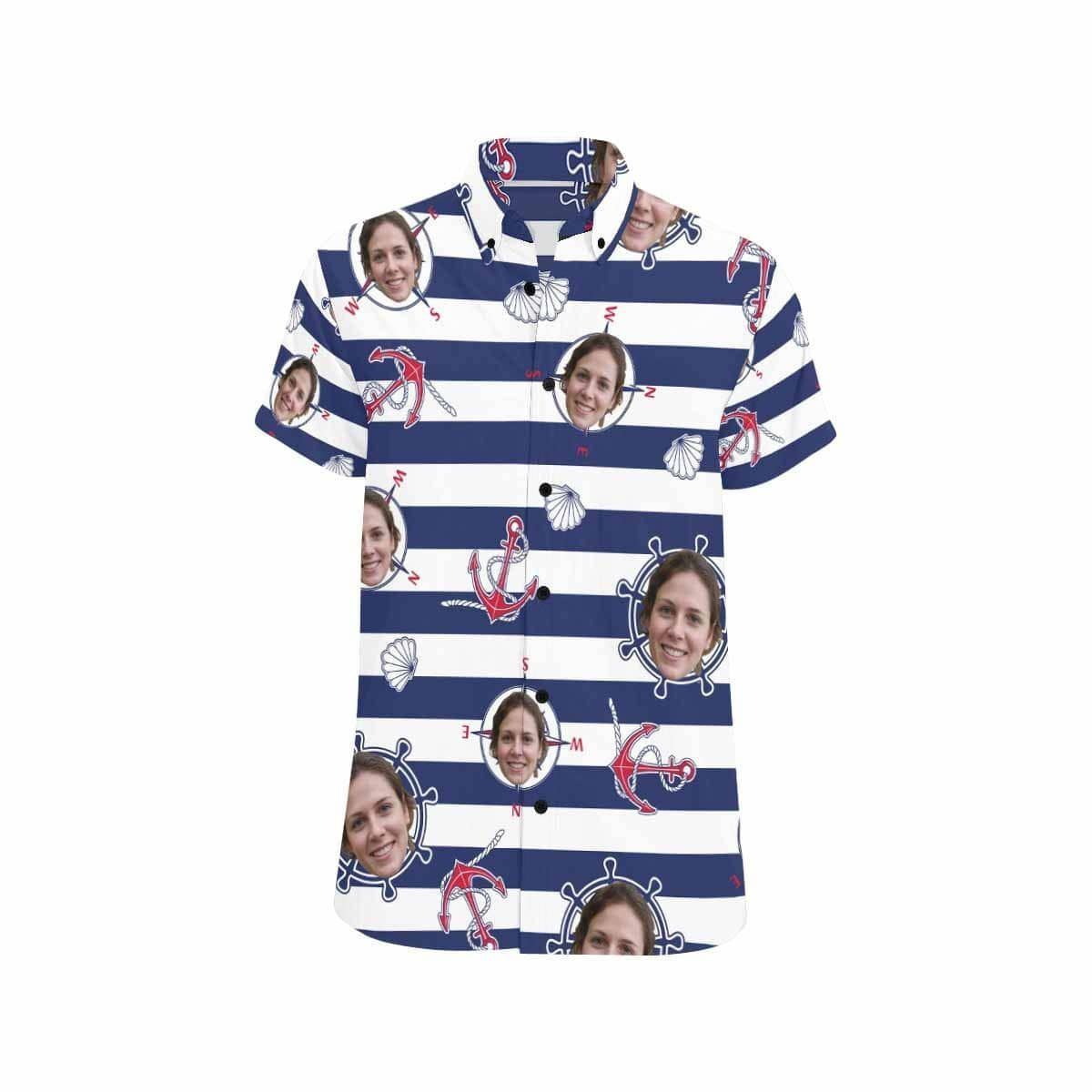 Blue Stripes Pink Ancaire Grianghraf Saincheaptha Léine Haváís, haváíais Don Bronntanas