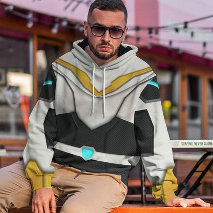 Cosantóir Finscéalach 3D Voltron Hunk Garrett Armúr Éadaí Hoodie Tshirt Saincheaptha