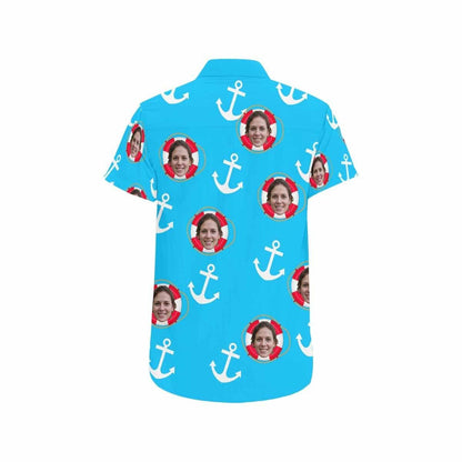 Ancaire Bán I nGrianghraf Éadrom Gorm Léine Haváís Saincheaptha, Bronntanas Léine Haváíais, Bronntanas Nollag