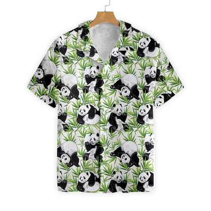 Isteach sa Dúlra Panda Dearadh Bambú Léine Haváís, Bronntanas Léine Haváís, Bronntanas Nollag