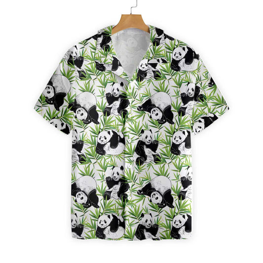 Isteach sa Dúlra Panda Dearadh Bambú Léine Haváís, Bronntanas Léine Haváís, Bronntanas Nollag