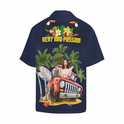 Teas Jeep Car Agus Paisean Léine Haváís Grianghraf Saincheaptha Toucan, Bronntanas Léine Haváíais, Bronntanas Nollag