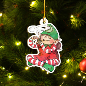 Funny Bad Elf Ornament Set Of 8 & 4, Xmas Dirty Elf Ornament Set, Funny Christmas Ornament Gift Idea