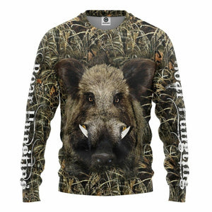 3D Boar Hunting Custom Tshirt Hoodie Apparel