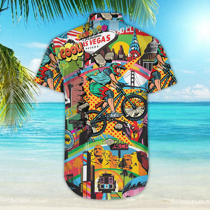Cycling Amazing Cycling - Hawaiian Shirt, Hwaiian For Gift