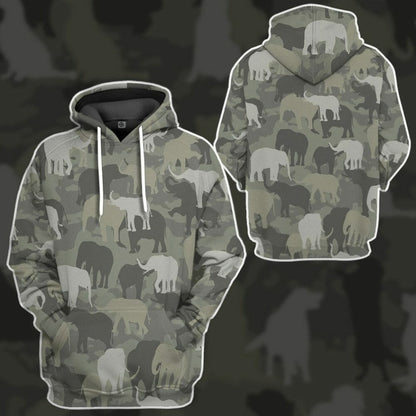 Eilifintí 3D Camo Saincheaptha Tshirt Hoodie Apparel