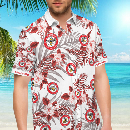 Brentford Football Club Hawaiian Shirt,Hawaiian Shirt Gift, Christmas Gift