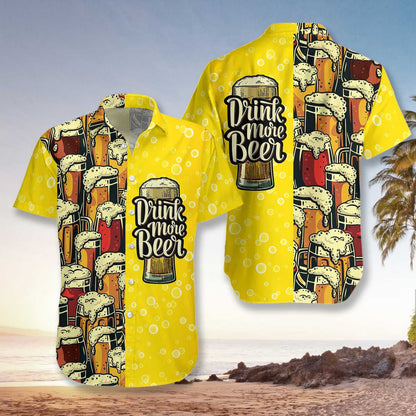 I Love Drinking More Beer Hawaiian Shirt, Hawaiian For Gift