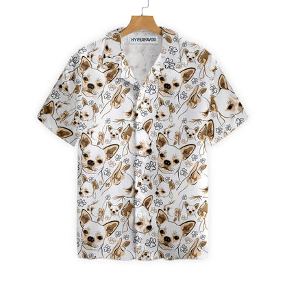 I Love Dog Cute Chihuahua Design Hawaiian Shirt,Hawaiian Shirt Gift, Christmas Gift