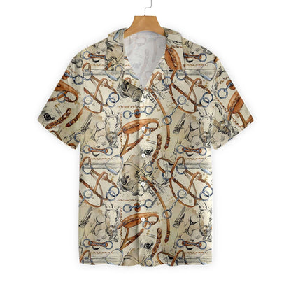Wild Life Horse Watercolor Design Hawaiian Shirt, Hwaiian For Gift