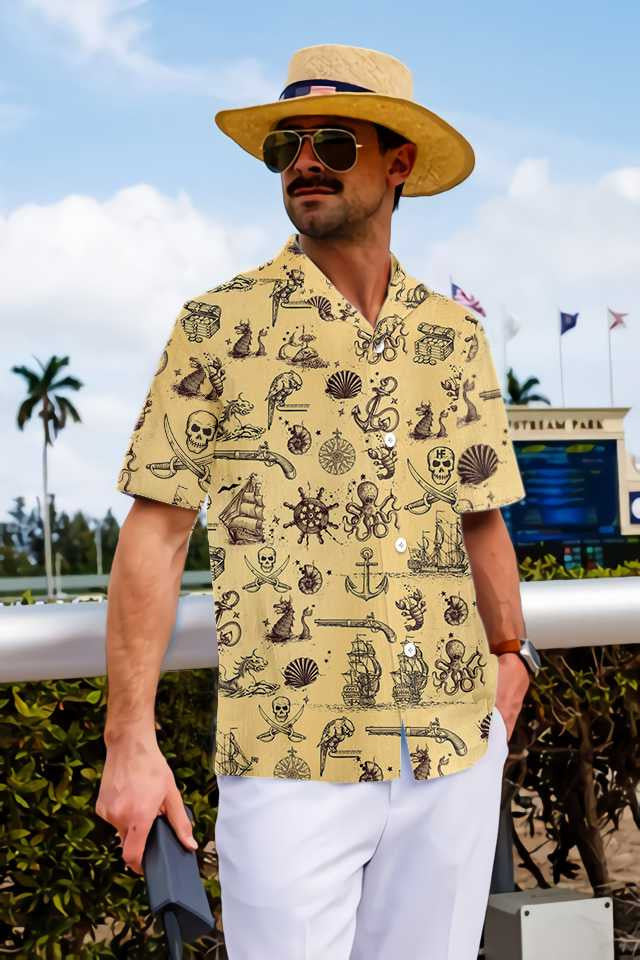 Nice Map Of The King Pirate Hawaiian Shirt,Hawaiian Shirt Gift, Christmas Gift